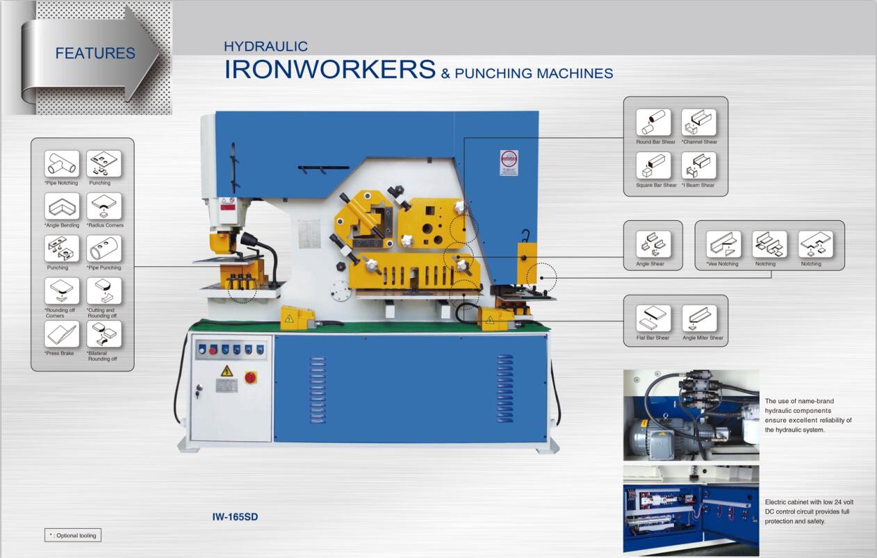 金属油圧IronWorkerマシンパンチングおよびせん断機
